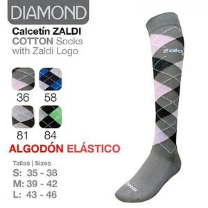 Calcetín Zaldi Acavallo algodón Diamond AC804